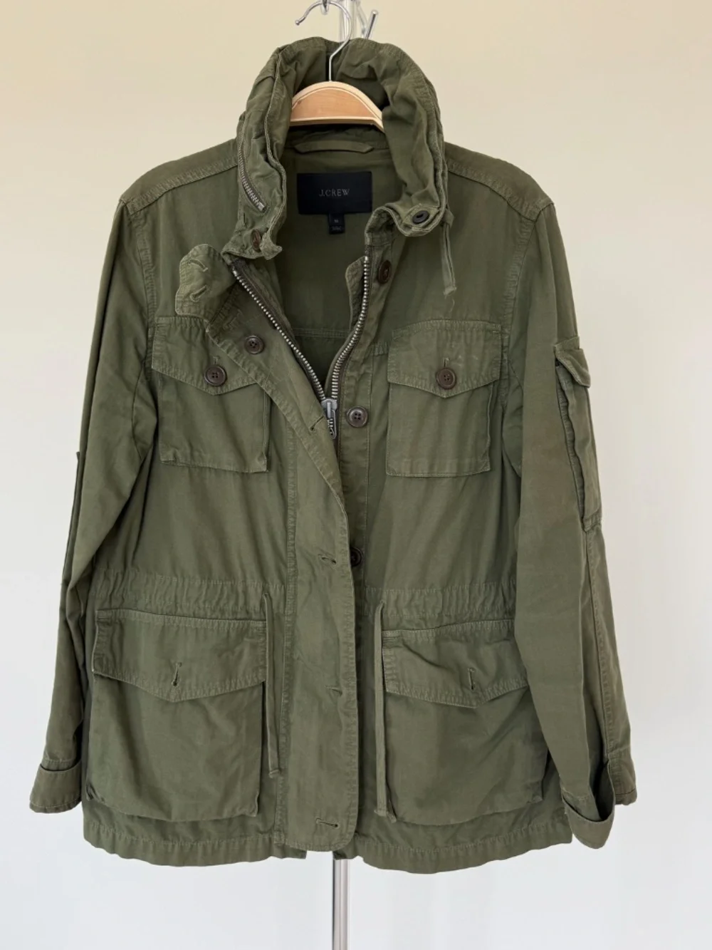 J.Crew Olive Green Utility Field Jacket Size M
